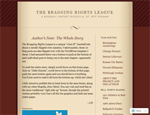 Tablet Screenshot of braggingleague.wordpress.com