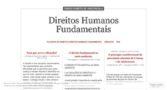 Desktop Screenshot of direitoshumanosfundamentais.wordpress.com