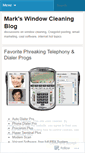 Mobile Screenshot of markswindowcleaning.wordpress.com