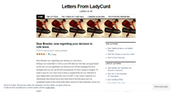 Desktop Screenshot of lettersfromladycurd.wordpress.com