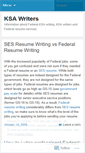 Mobile Screenshot of ksawriters.wordpress.com