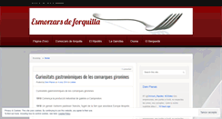 Desktop Screenshot of esmorzarsdeforquilla.wordpress.com