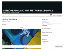 Tablet Screenshot of metroheadmusic.wordpress.com