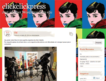 Tablet Screenshot of clickclickpress.wordpress.com