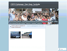 Tablet Screenshot of orphanagecofco.wordpress.com
