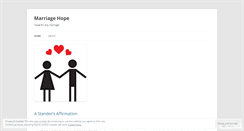 Desktop Screenshot of marriagehope.wordpress.com
