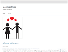Tablet Screenshot of marriagehope.wordpress.com