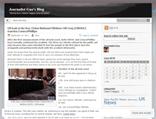 Tablet Screenshot of journalistguo.wordpress.com