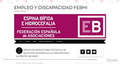 Desktop Screenshot of empleoydiscapacidad.wordpress.com