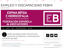 Tablet Screenshot of empleoydiscapacidad.wordpress.com