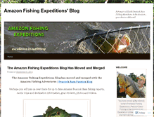 Tablet Screenshot of amazonfishingexpeditions.wordpress.com