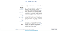 Desktop Screenshot of leeminshull.wordpress.com