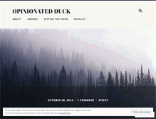 Tablet Screenshot of opinionatedduck.wordpress.com