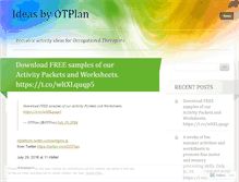 Tablet Screenshot of otplan.wordpress.com