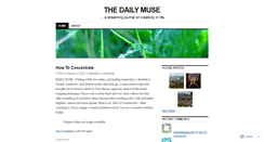 Desktop Screenshot of dailymuse.wordpress.com