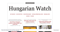 Desktop Screenshot of hungarianwatch.wordpress.com