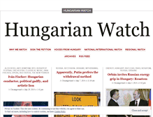 Tablet Screenshot of hungarianwatch.wordpress.com