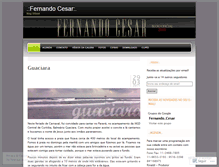 Tablet Screenshot of fernandocesaroficial.wordpress.com