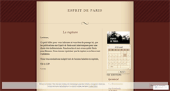 Desktop Screenshot of espritdeparis.wordpress.com