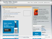 Tablet Screenshot of jovenesdesantarita.wordpress.com