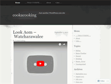 Tablet Screenshot of cookacooking.wordpress.com