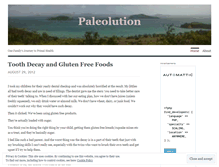 Tablet Screenshot of paleolution.wordpress.com