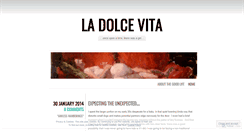 Desktop Screenshot of livingladolcevita.wordpress.com