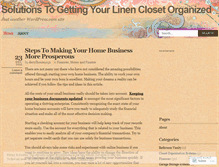 Tablet Screenshot of linenclosetaccessories.wordpress.com