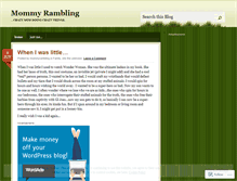 Tablet Screenshot of mommyrambling.wordpress.com