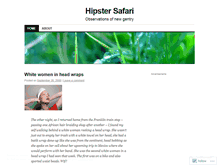 Tablet Screenshot of hipstersafari.wordpress.com