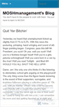 Mobile Screenshot of moshmanagement.wordpress.com
