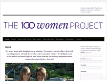 Tablet Screenshot of 100womenproject.wordpress.com