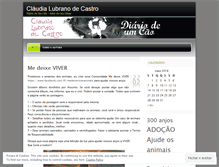 Tablet Screenshot of diariodeumcao.wordpress.com