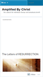 Mobile Screenshot of amplifiedbychrist.wordpress.com
