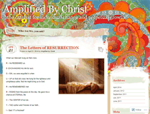 Tablet Screenshot of amplifiedbychrist.wordpress.com