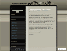 Tablet Screenshot of jenniferwoods.wordpress.com