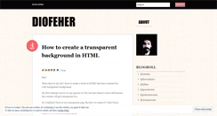 Desktop Screenshot of diofeher.wordpress.com