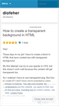 Mobile Screenshot of diofeher.wordpress.com