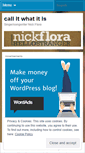 Mobile Screenshot of nickflora.wordpress.com