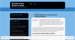Desktop Screenshot of fountainofyoufitness.wordpress.com