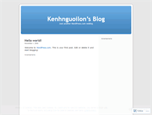 Tablet Screenshot of kenhnguoilon.wordpress.com