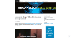 Desktop Screenshot of braddavidnelson.wordpress.com