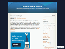 Tablet Screenshot of coffeeandcomics.wordpress.com