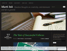 Tablet Screenshot of martiink.wordpress.com