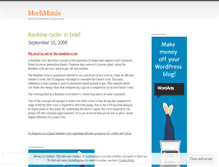 Tablet Screenshot of mechmania.wordpress.com