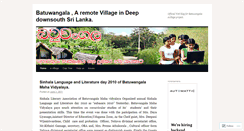 Desktop Screenshot of batuwangala.wordpress.com