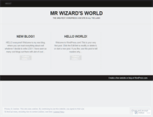 Tablet Screenshot of mrwizard9k.wordpress.com