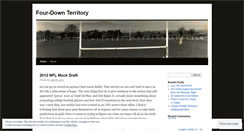 Desktop Screenshot of fourdownterritory.wordpress.com