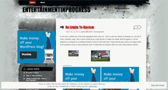 Desktop Screenshot of entertainmentinprogress.wordpress.com