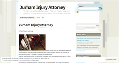 Desktop Screenshot of durhaminjuryattorney0.wordpress.com